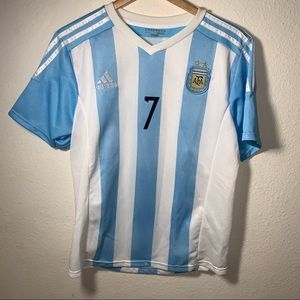 Adidas Argentina Di Maria #7 Jersey Boys L